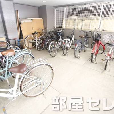 
						自転車置き場。